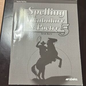 Abeka 5th Grade Spelling Vocabulary & Poetry Key